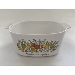 Corning Ware 3qt A3B Spice of Life L' Echalote La Marjolaine Dish NO LID READ